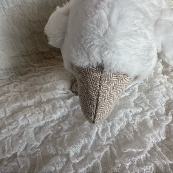 cupcakes & cashmere Plush Sheep Pillow Cream Faux Fur Cottagecore Nursery Decor - Picture 4 of 8